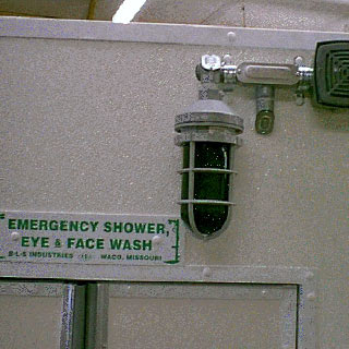 B-L-S Emergency Drench Shower & Eye Wash - Shower Enclosure Alarm
