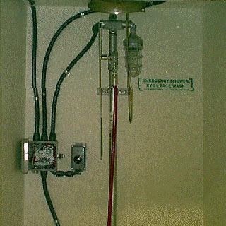 B-L-S Emergency Drench Shower & Eye Wash - Shower Interior